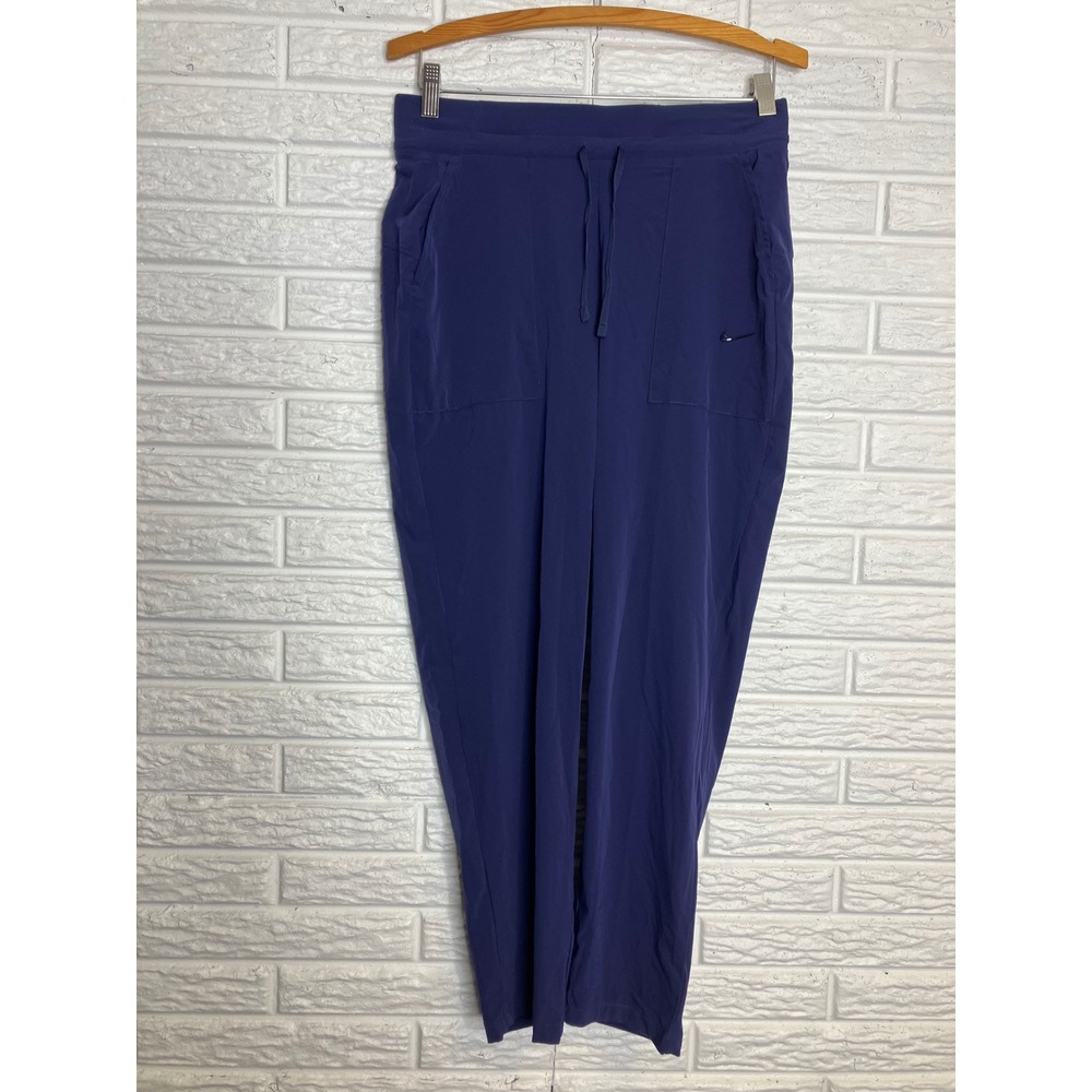 Nike Training Pants Womens M Purple New Dri-FIT 7/8 Mid Rise CU4603-410